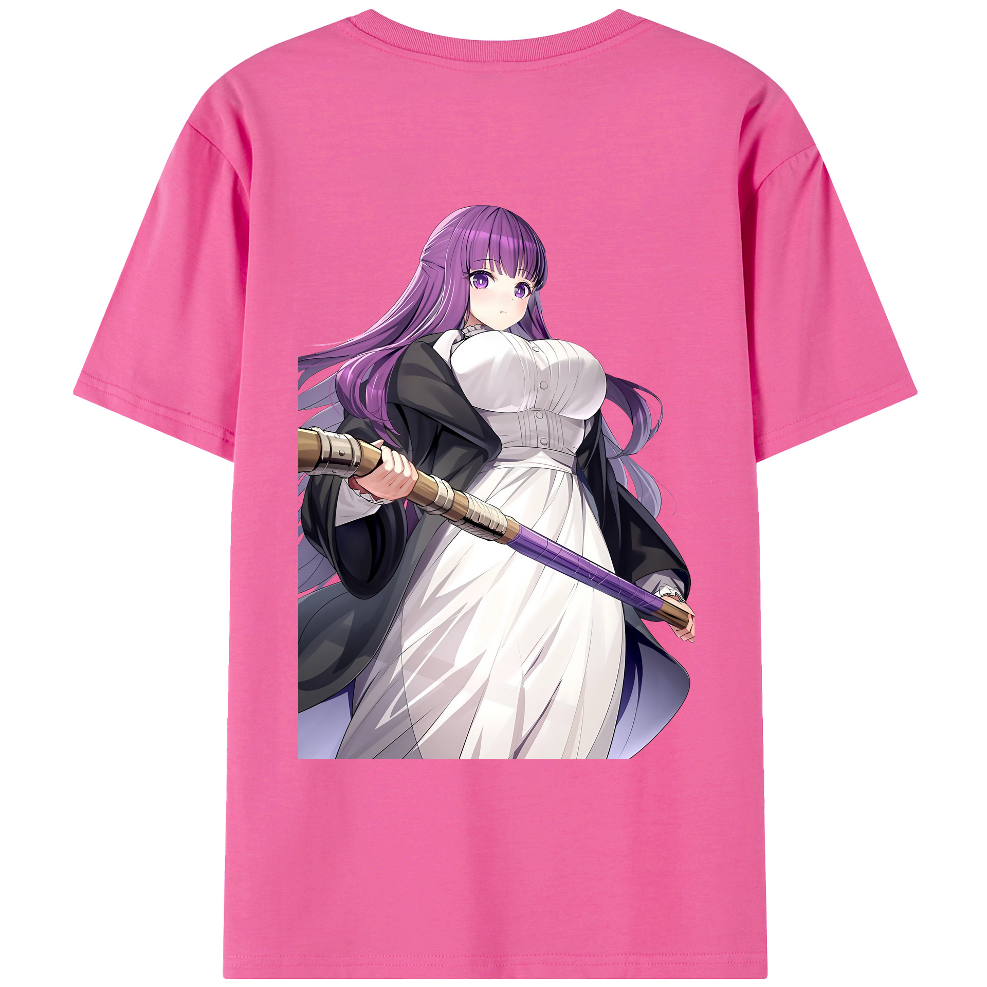（画像用） 葬送のフリーレン Frieren レディース半袖Tシャツ(バックプリント)